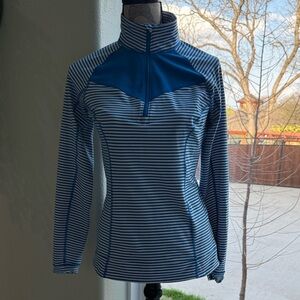 Lucy Blue and White Striped Top